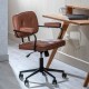 Office Chair 56 x 56 x 92 cm Camel