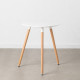Mesa de Comedor Blanco Madera MDF 60 x 60 x 74 cm