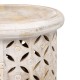 Side table 37 x 37 x 46,5 cm White Mango wood