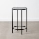 Side table Crystal Black Metal 40 x 40 x 65 cm