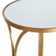 Side table 53,5 x 53,5 x 59 cm Crystal Golden Metal