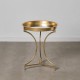 Side table 51 x 51 x 63 cm Crystal Golden Metal