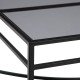 Centre Table 100 x 60 x 45,5 cm Crystal Metal