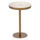 Side table Golden White Iron 30 x 30 x 44 cm