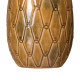 Vase 15 x 15 x 22,5 cm Ceramic Mustard