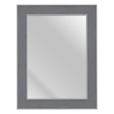 Wall mirror 66 x 2 x 86 cm Grey Wood White