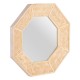 Wall mirror 81 x 6,5 x 81 cm Natural Bamboo