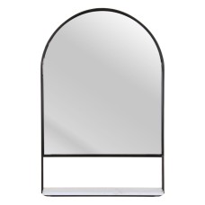 Wall mirror 60 x 2,5 x 90 cm Black Metal Iron