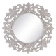 Wall mirror 122,7 x 4,8 x 122,7 cm Crystal White Polyurethane