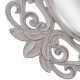 Wall mirror 122,7 x 4,8 x 122,7 cm Crystal White Polyurethane