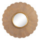 Espejo de pared 86 x 3 x 86 cm Dorado Metal