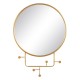 Wall mirror 76 x 6 x 104 cm Golden Metal