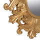 Wall mirror 114 x 4,5 x 114 cm Crystal Golden Wood