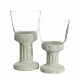 Candleholder 17,5 x 17,5 x 33,5 cm Crystal Grey Cement