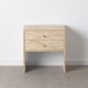 Side table 56 x 46 x 58 cm Beige Bamboo MDF Wood