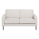 Sofá 163 x 87 x 90 cm Tejido Sintético Beige Metal