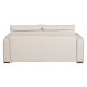 Sofa 195 x 95 x 88 cm Synthetic Fabric Cream