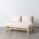 2-Seater Sofa AKAR Natural Teak 131 x 80 x 77,5 cm