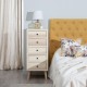 Chest of drawers MARIE 42 x 40,2 x 100 cm Natural Wood DMF