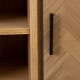 Aparador SPIKE 90 x 36 x 115,5 cm Natural Metal Madera