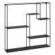 Shelves 70 x 13 x 70 cm Black Metal