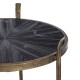 Estantería 47,5 x 47 x 152 cm Negro Dorado Metal Madera