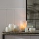 Candleholder Crystal White 13 x 13 x 15 cm