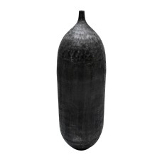 Vase Black 33 x 33 x 120 cm Aluminium