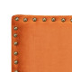 Headboard 160 x 6 x 60 cm Synthetic Fabric Terracotta