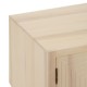 TV furniture MARIE 140 x 40 x 55 cm Natural Wood MDF Wood