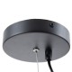 Ceiling Light Black Metal 26 x 26 x 46 cm