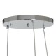 Ceiling Light Crystal Grey Metal 33 x 33 x 50 cm