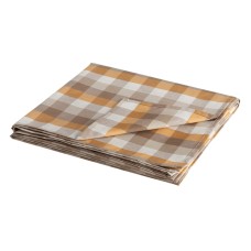 Tablecloth 140 x 140 cm Polyester Ocre 100% cotton