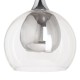 Ceiling Light Crystal Grey Metal 30 x 30 x 50 cm