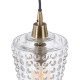 Ceiling Light Crystal Metal 17 x 17 x 31 cm