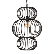 Lámpara de Techo 34 x 34 x 51 cm Negro Hierro Ø 34 cm