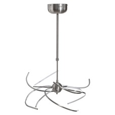 Ceiling Light 60 x 60 x 120 cm Metal Silver Modern