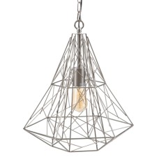 Ceiling Light Metal Silver 35 x 35 x 45 cm