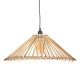 Ceiling Light 57 x 57 x 20,5 cm Natural Bamboo 220 V 240 V 60 W (2 Units)