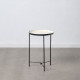 Side table 40,5 x 40,5 x 60,5 cm Black Cream Iron