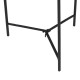 Side table 40,5 x 40,5 x 60,5 cm Black Cream Iron