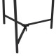 Side table 30 x 30 x 40,5 cm Black Taupe Iron