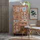 Sideboard 80 x 36 x 155 cm Fir wood MDF Wood