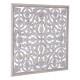 Wall Decoration White 90 x 1 x 90 cm DMF