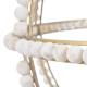 Lámpara de Techo 54 x 54 x 54 cm Metal Madera Blanco