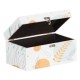 Decorative box PVC Canvas Paper DMF Fern 30 x 18 x 15 cm (2 Pieces)