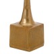 Candleholder 12 x 12 x 48,5 cm Golden Aluminium