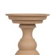 Candleholder 15 x 15 x 28 cm Beige Aluminium