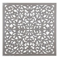 Wall Decoration Grey 90 x 1 x 90 cm DMF