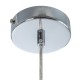 Ceiling Light Crystal Metal Silver Ø 10 cm 20 x 20 x 120 cm